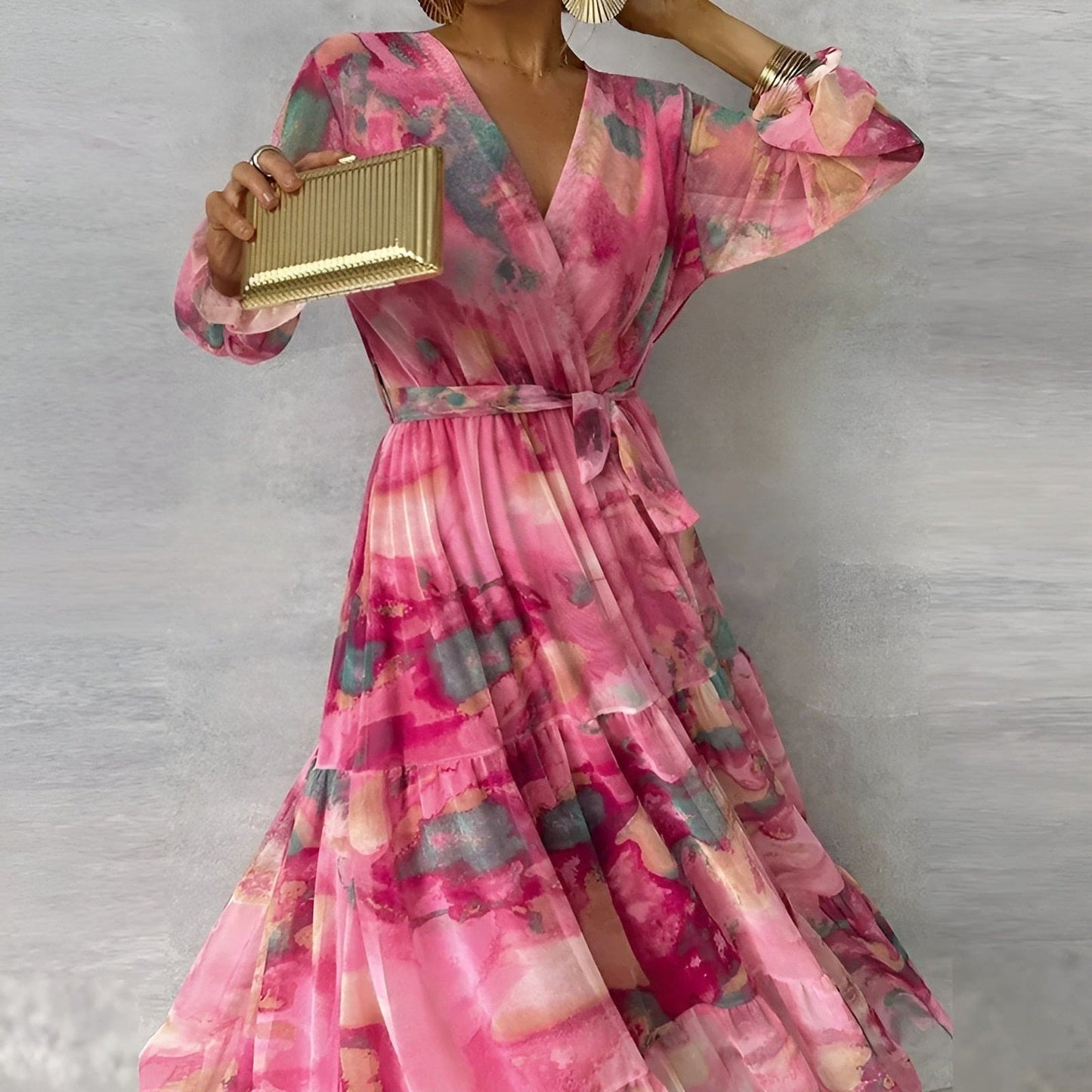 Elviira - Elegante vestido largo con un aire veraniego