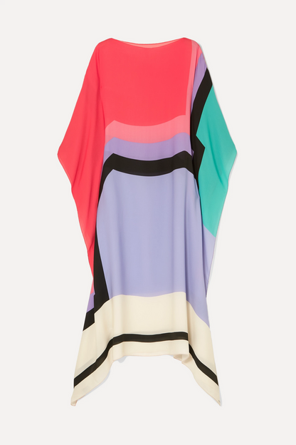 Vayla - Caftán Elegante con Estampado Geométrico