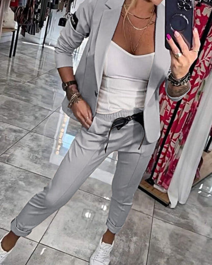 Inès - Conjunto de top, chaqueta y pantalón