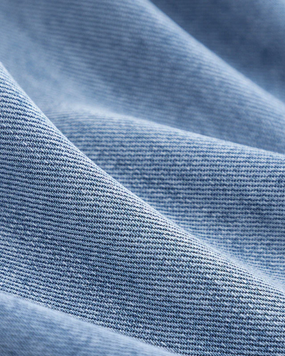 Sara - Abrigo de denim y de camel