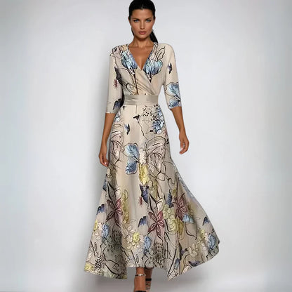 Izabel - Vestido de Flores de Lujo