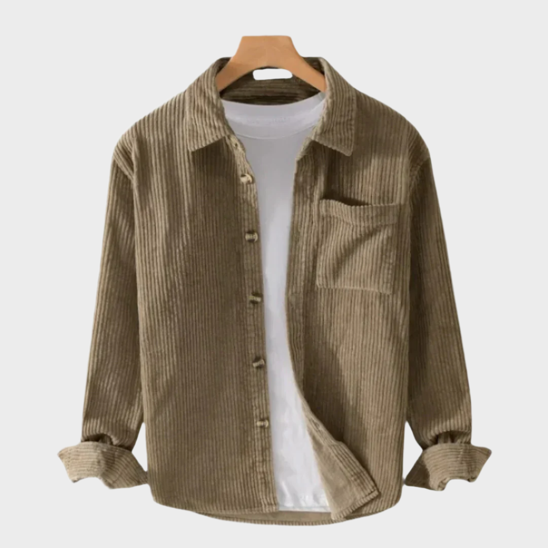 Florinio - Camisa casual de pana