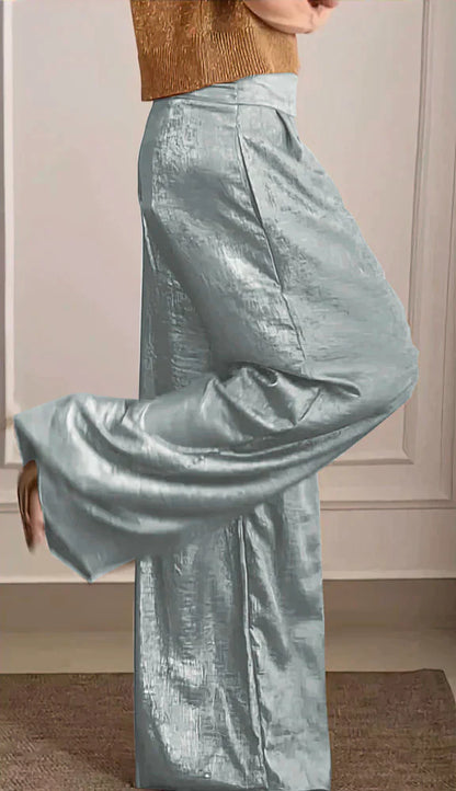 Aloise - Conjunto elegante de top y pantalón