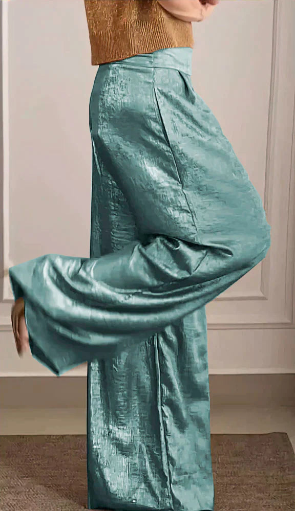 Aloise - Conjunto elegante de top y pantalón