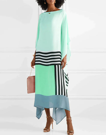 Vayla - Caftán Elegante con Estampado Geométrico