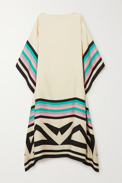 Vayla - Caftán Elegante con Estampado Geométrico