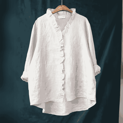 Linde - Blusa Casual Elegante con Volantes