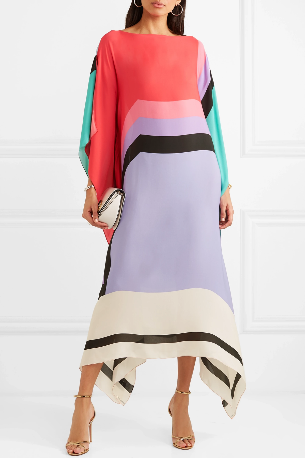 Vayla - Caftán Elegante con Estampado Geométrico