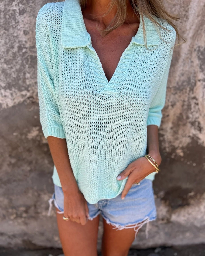 Gariele - Top de punto estilo boho