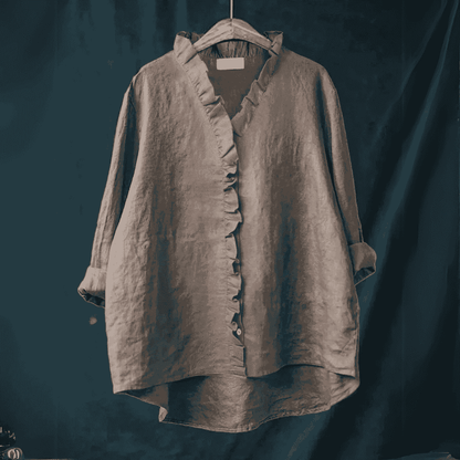 Linde - Blusa Casual Elegante con Volantes