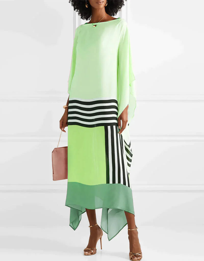Vayla - Caftán Elegante con Estampado Geométrico