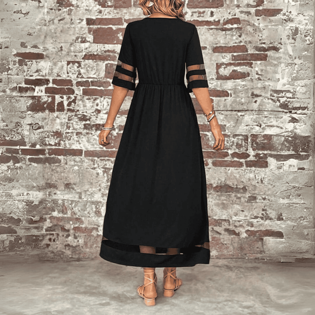 Isabelle - Elegante vestido midi de línea A