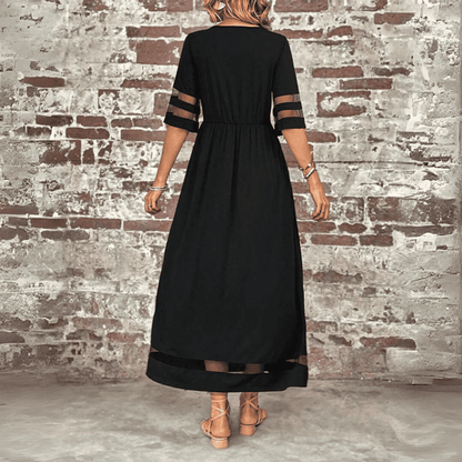 Isabelle - Elegante vestido midi de línea A