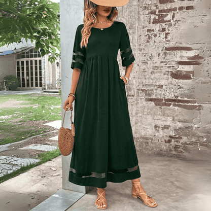 Isabelle - Elegante vestido midi de línea A