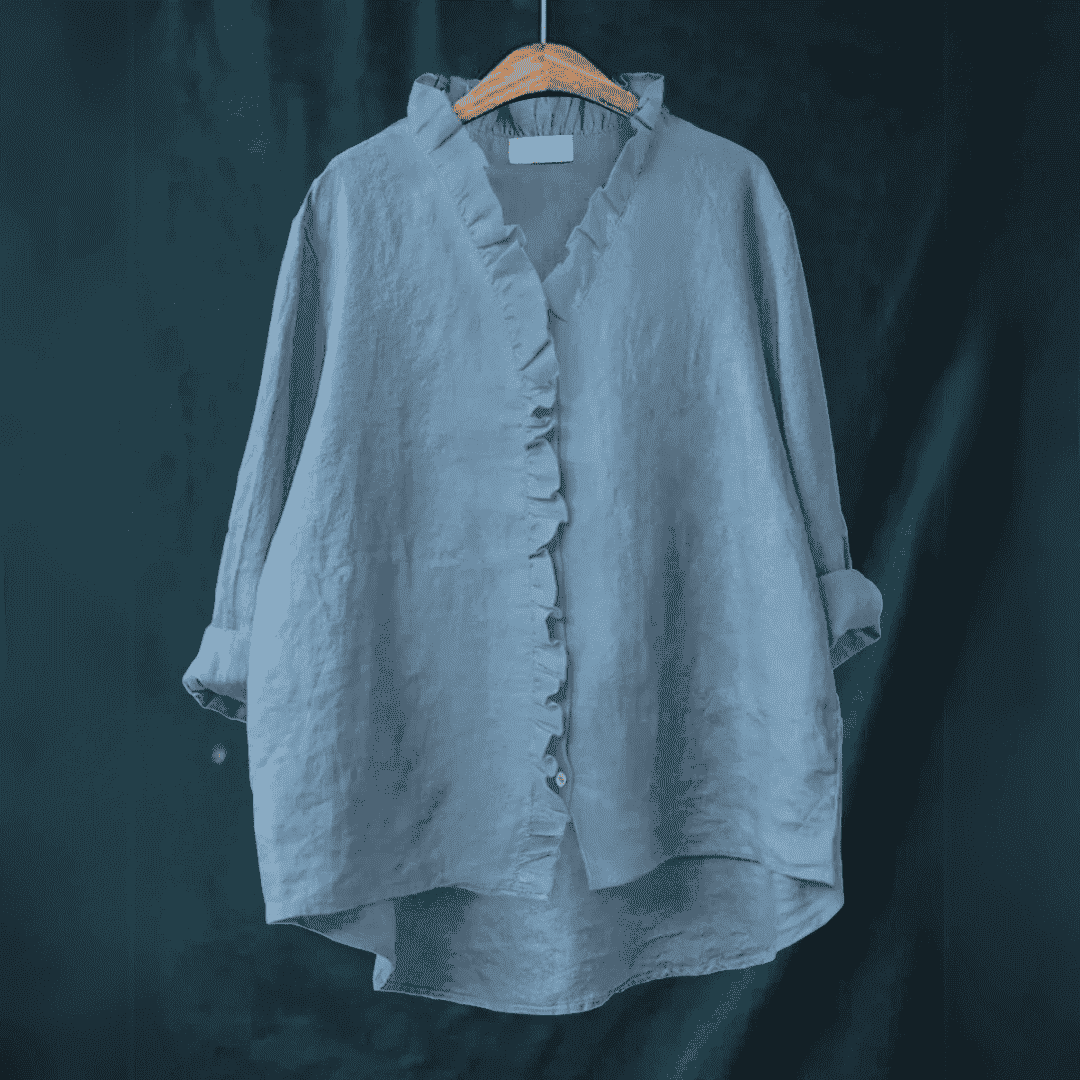 Linde - Blusa Casual Elegante con Volantes