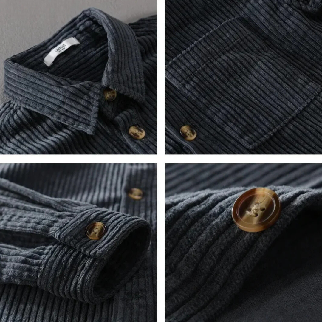 Florinio - Camisa casual de pana