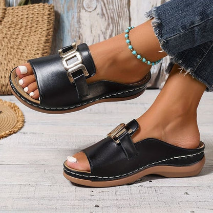 Jemima - Sandalias de tacón ancho sin cordones