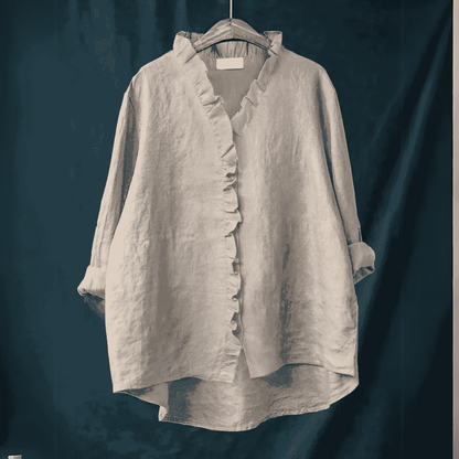 Linde - Blusa Casual Elegante con Volantes