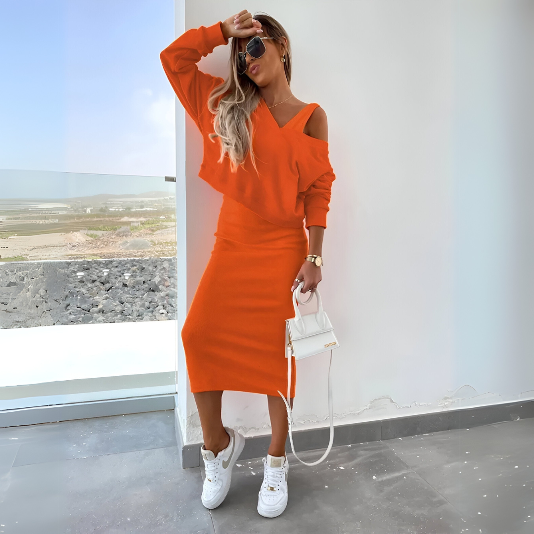 Edith – Conjunto de top y vestido para un look elegante y cómodo