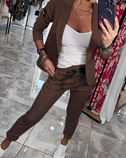 Inès - Conjunto de top, chaqueta y pantalón