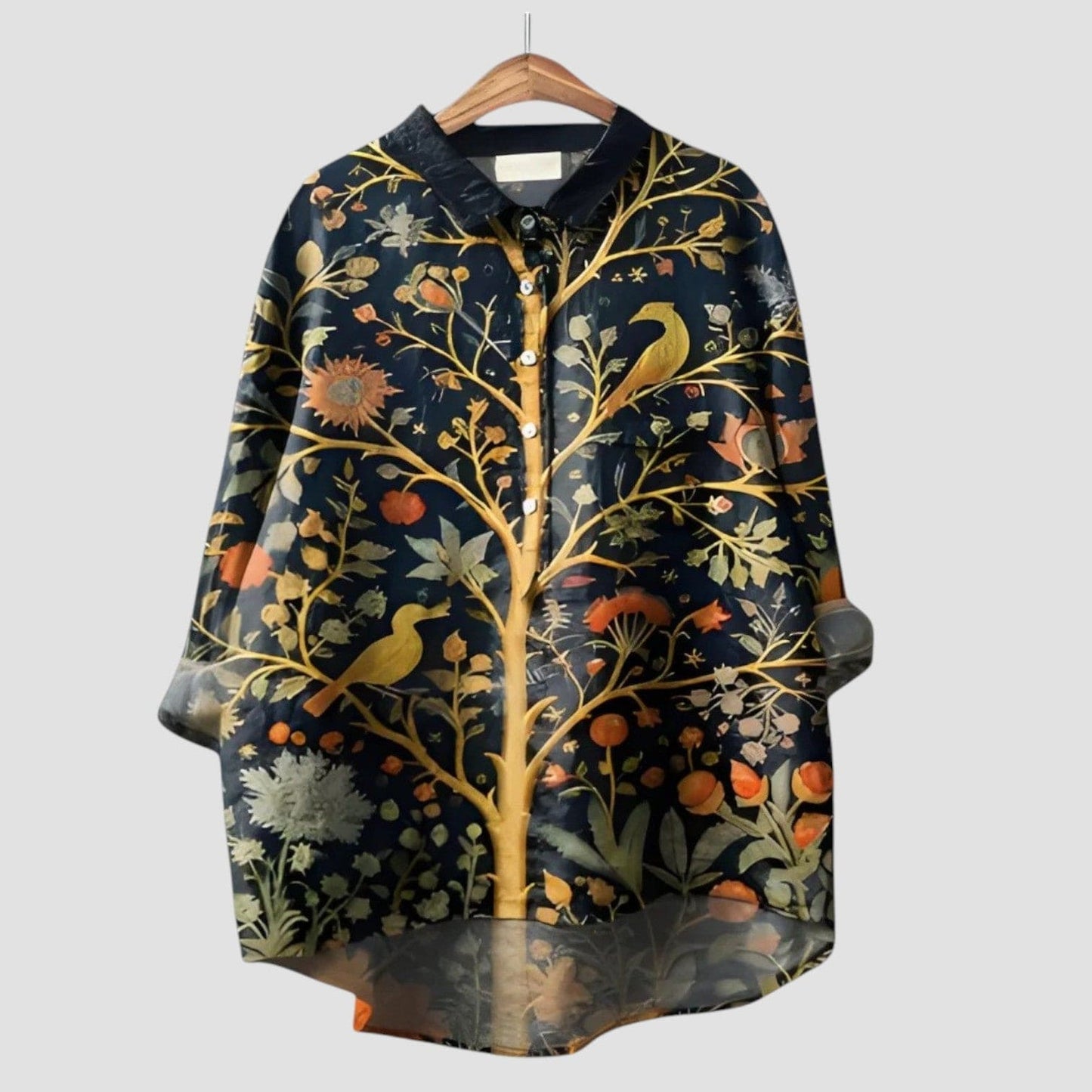 ALMA ⏐ Blusa Oversize con Estampado de Bosque Encantado