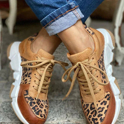 Xiomara - Zapatos de leopardo cómodos