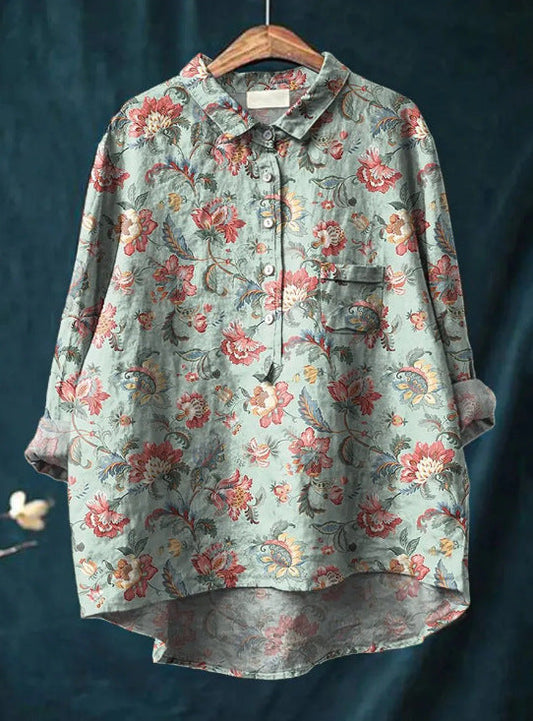 Chalina - Blusa floral clásica