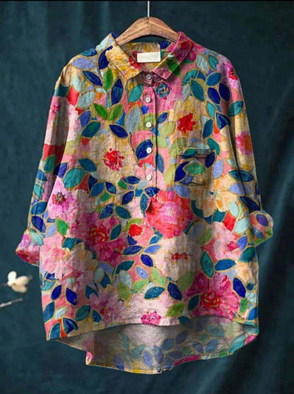 Chalina - Blusa floral clásica