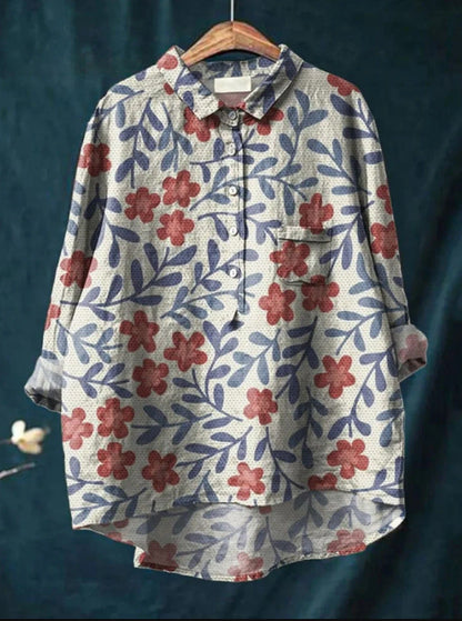 Chalina - Blusa floral clásica