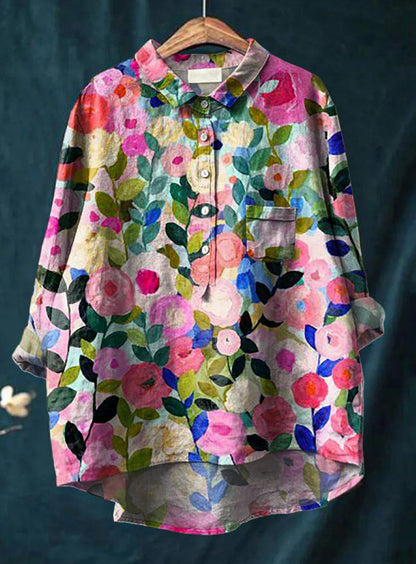 Chalina - Blusa floral clásica