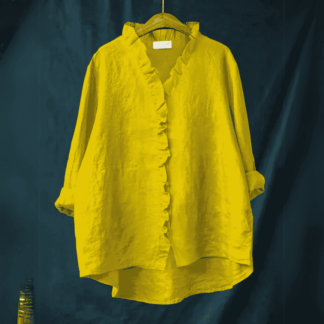 Linde - Blusa Casual Elegante con Volantes