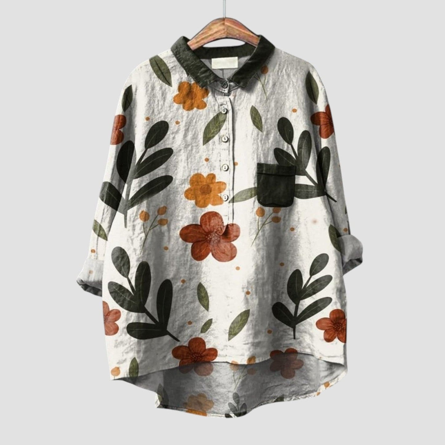 CLARISSA ⏐ Blusa Oversize Floral de Estilo Natural y Auténtico
