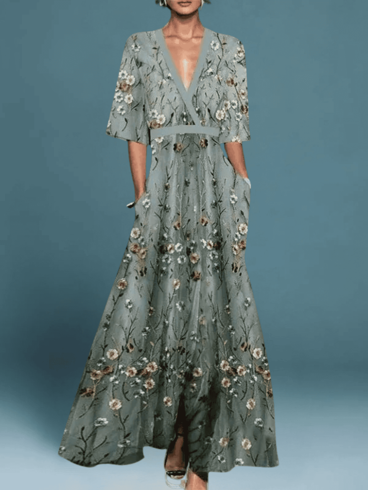 Coleta - Vestido elegante floral