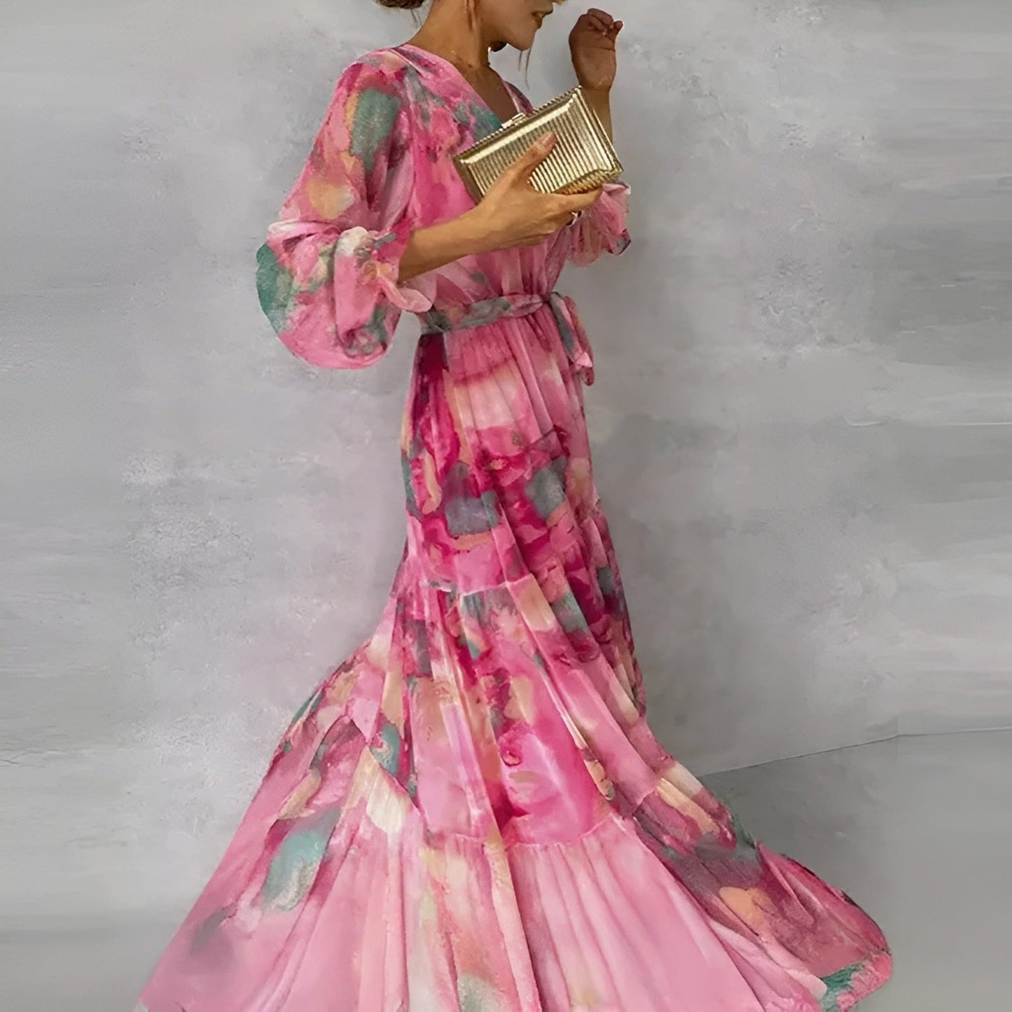 Elviira - Elegante vestido largo con un aire veraniego