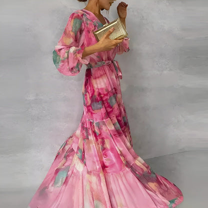 Elviira - Elegante vestido largo con un aire veraniego