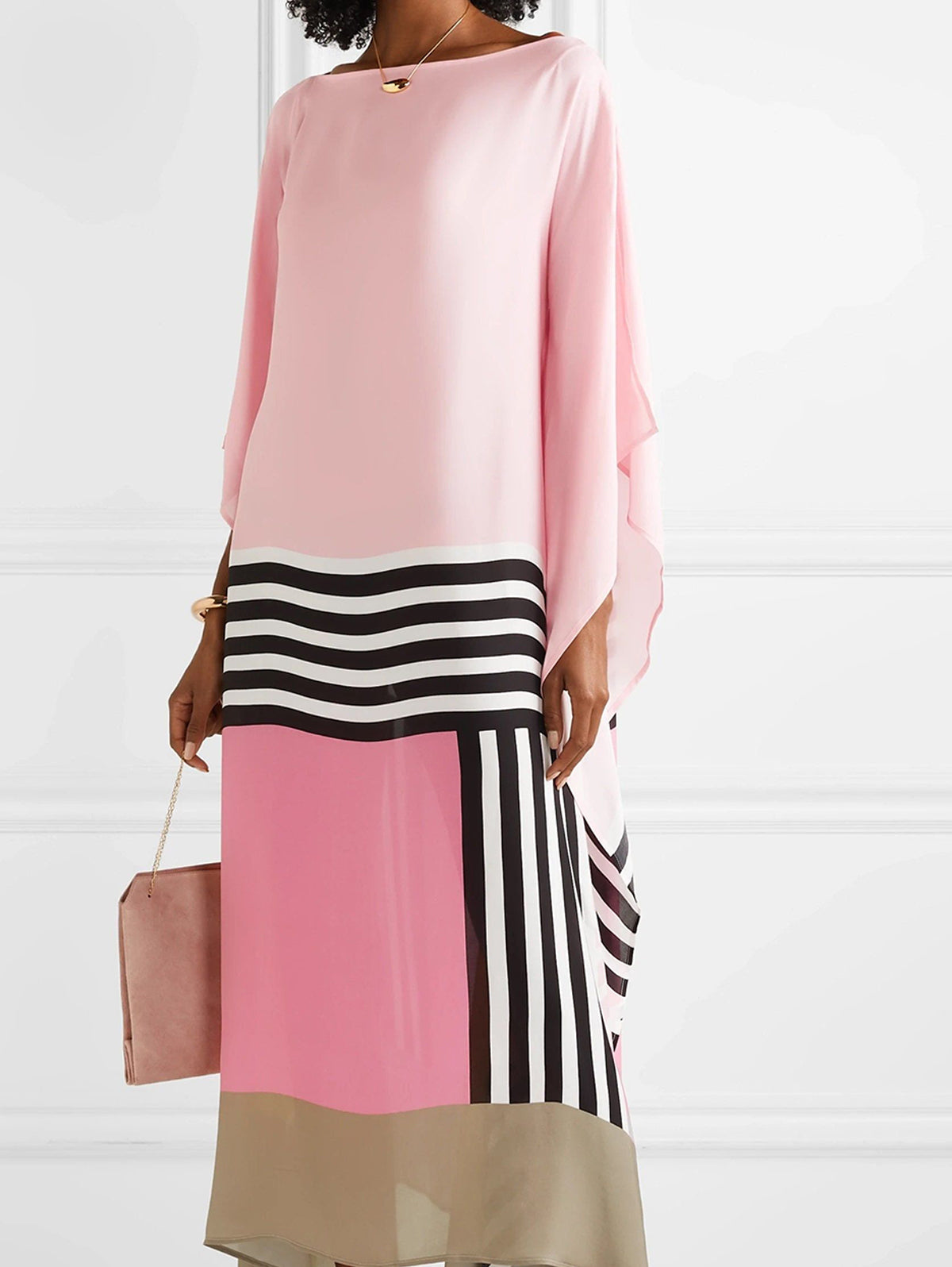 Vayla - Caftán Elegante con Estampado Geométrico