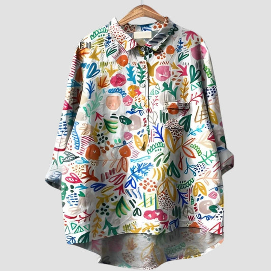 Sabrine ⏐ Blusa artística para mujer con diseño único y comodidad diaria