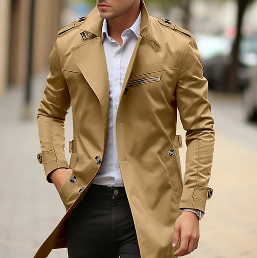 Elvio - Gabardina elegante para hombre