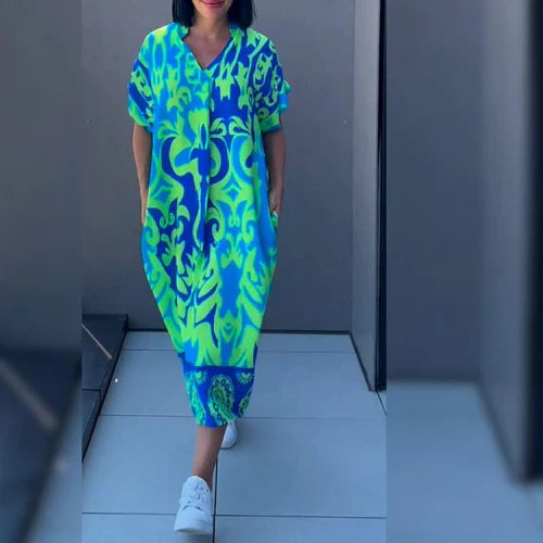 Amba – Vestido Floral Romántico y Elegante