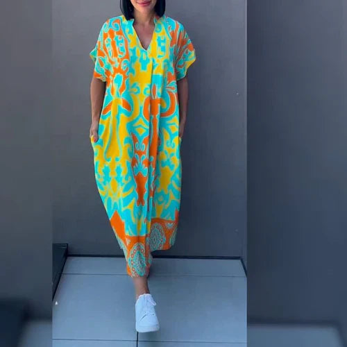 Amba – Vestido Floral Romántico y Elegante