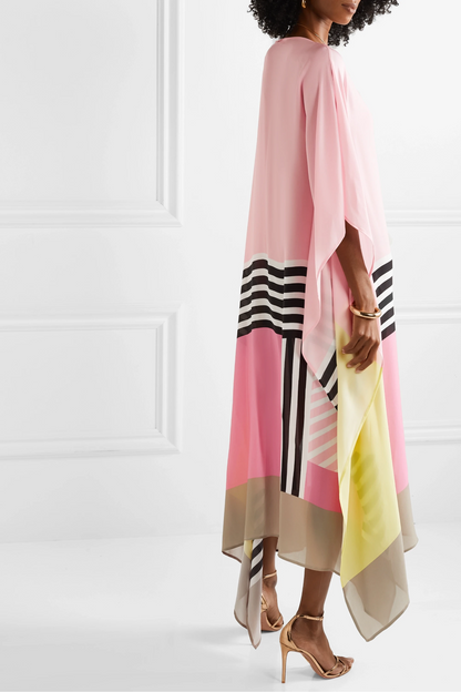 Vayla - Caftán Elegante con Estampado Geométrico