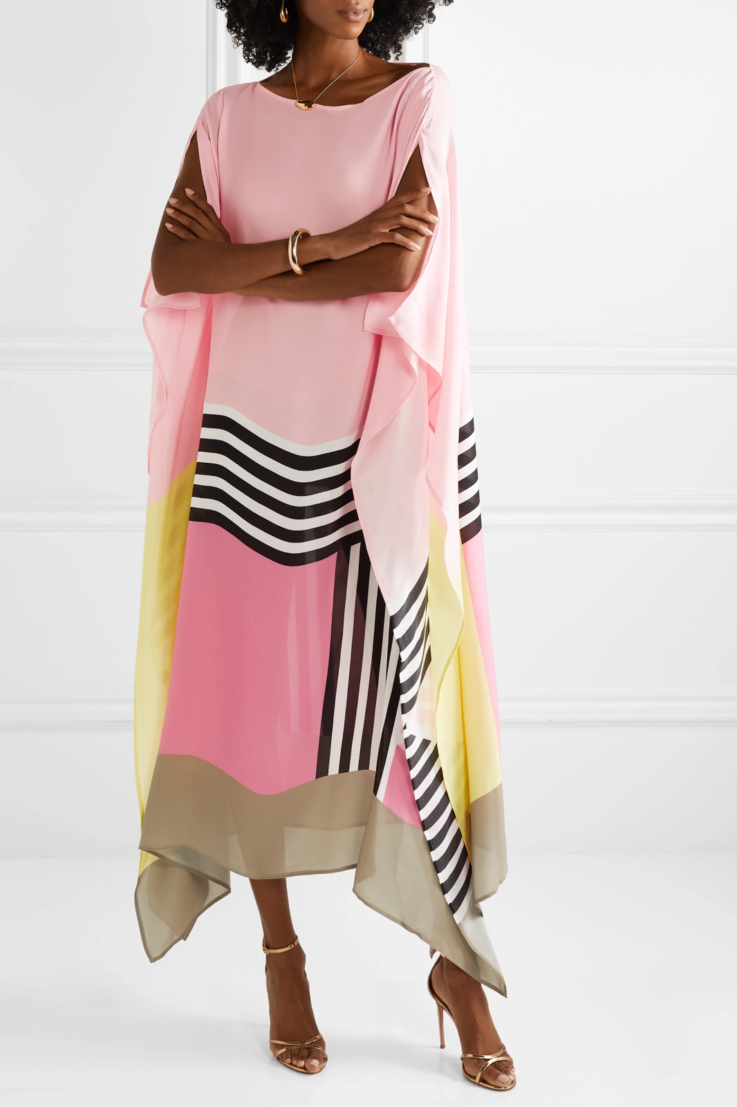 Vayla - Caftán Elegante con Estampado Geométrico