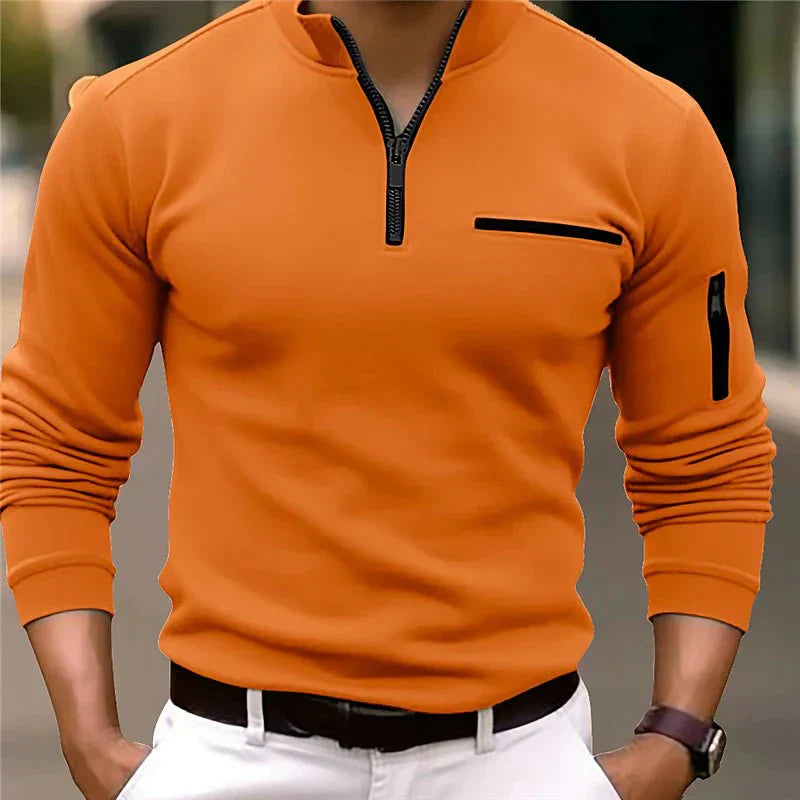 Elian - Camiseta polo de manga larga