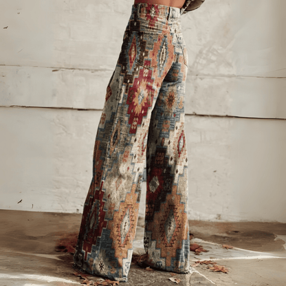 Gisele - Pantalón Boho Vintage de Moda