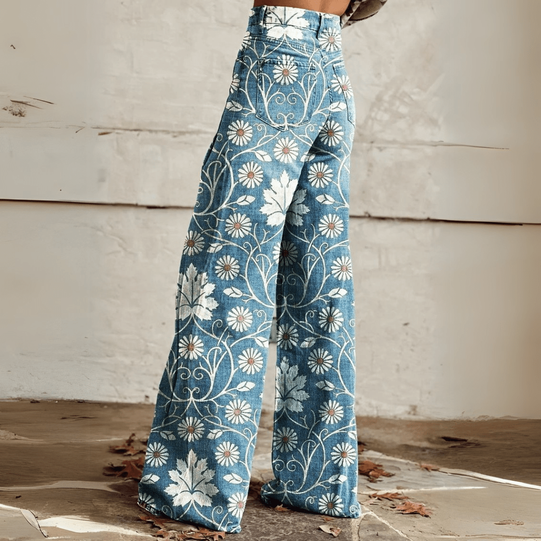 Gisele - Pantalón Boho Vintage de Moda