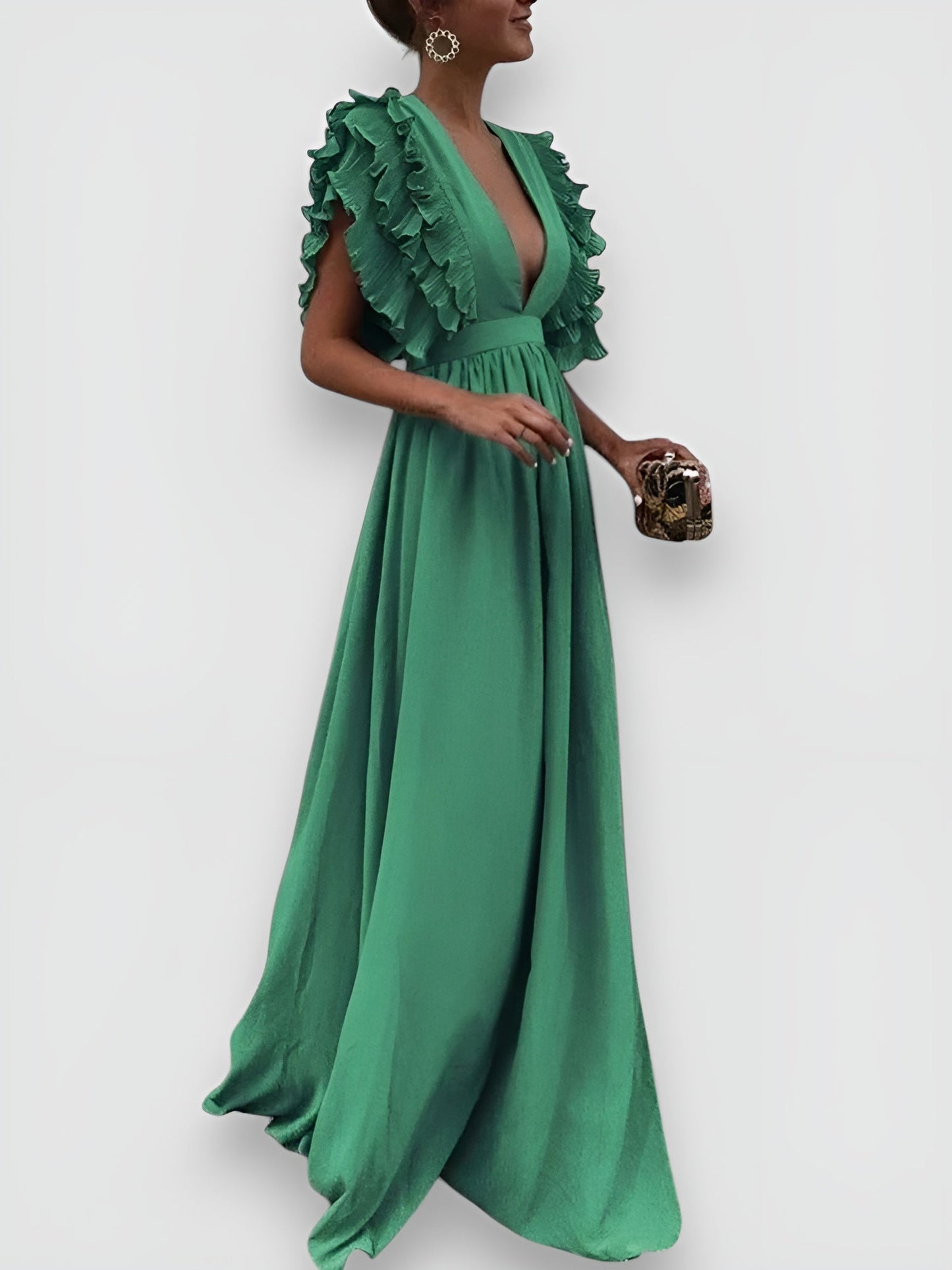 Ginevra - Vestido elegante con escote en V