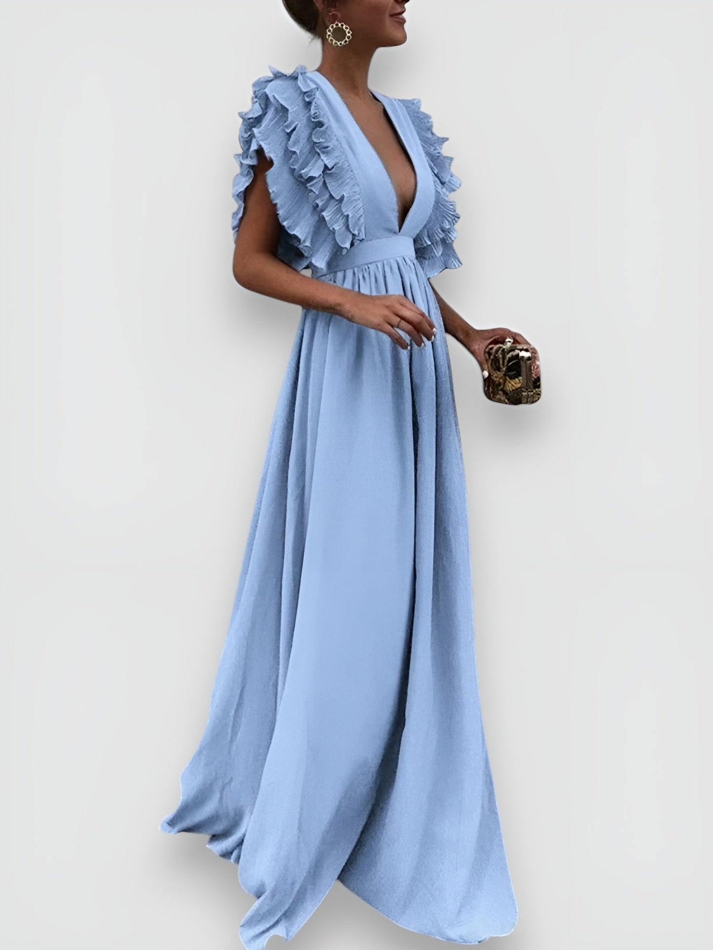 Ginevra - Vestido elegante con escote en V