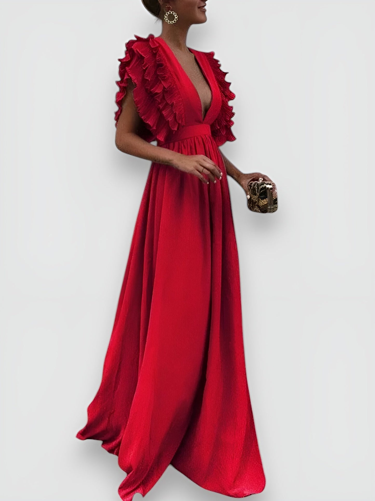 Ginevra - Vestido elegante con escote en V